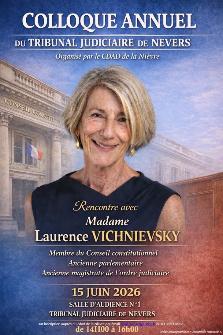 Colloque annuel du TJ de Nevers par le CDAD 58