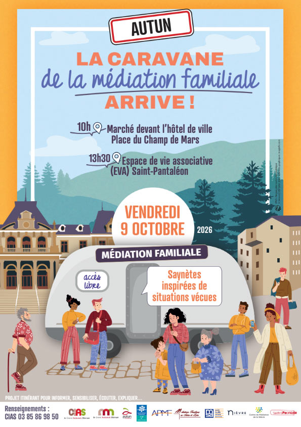 Affiche de la caravane de la médiation 2026